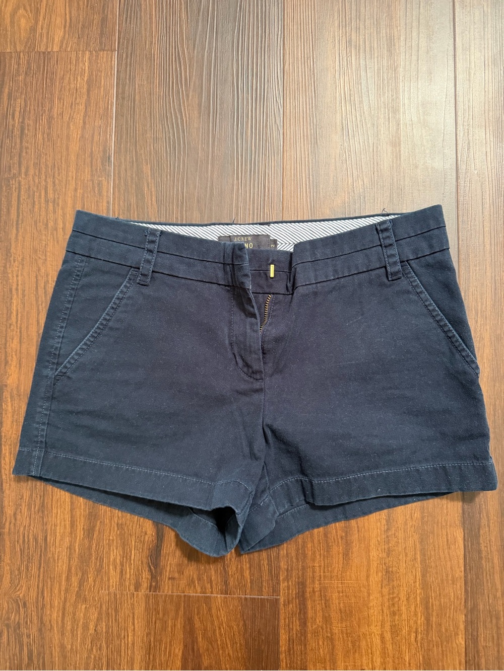 Classic J.Crew Navy Women's Chino 3.5” Shorts